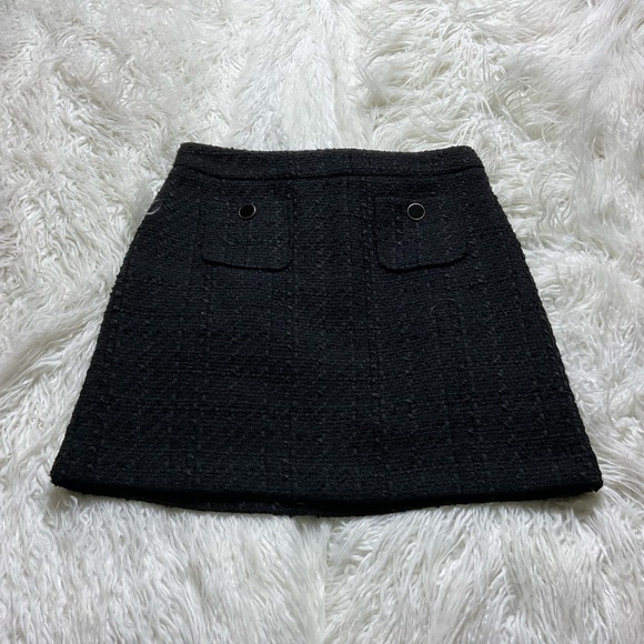 Maison D’Amelie Dresses & Skirts - Maison D'Amelie black tweed mini skirt